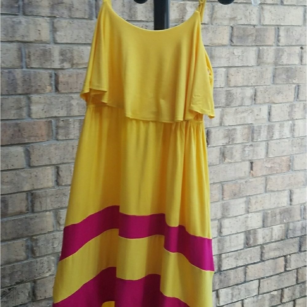 Yellow & Pink dress